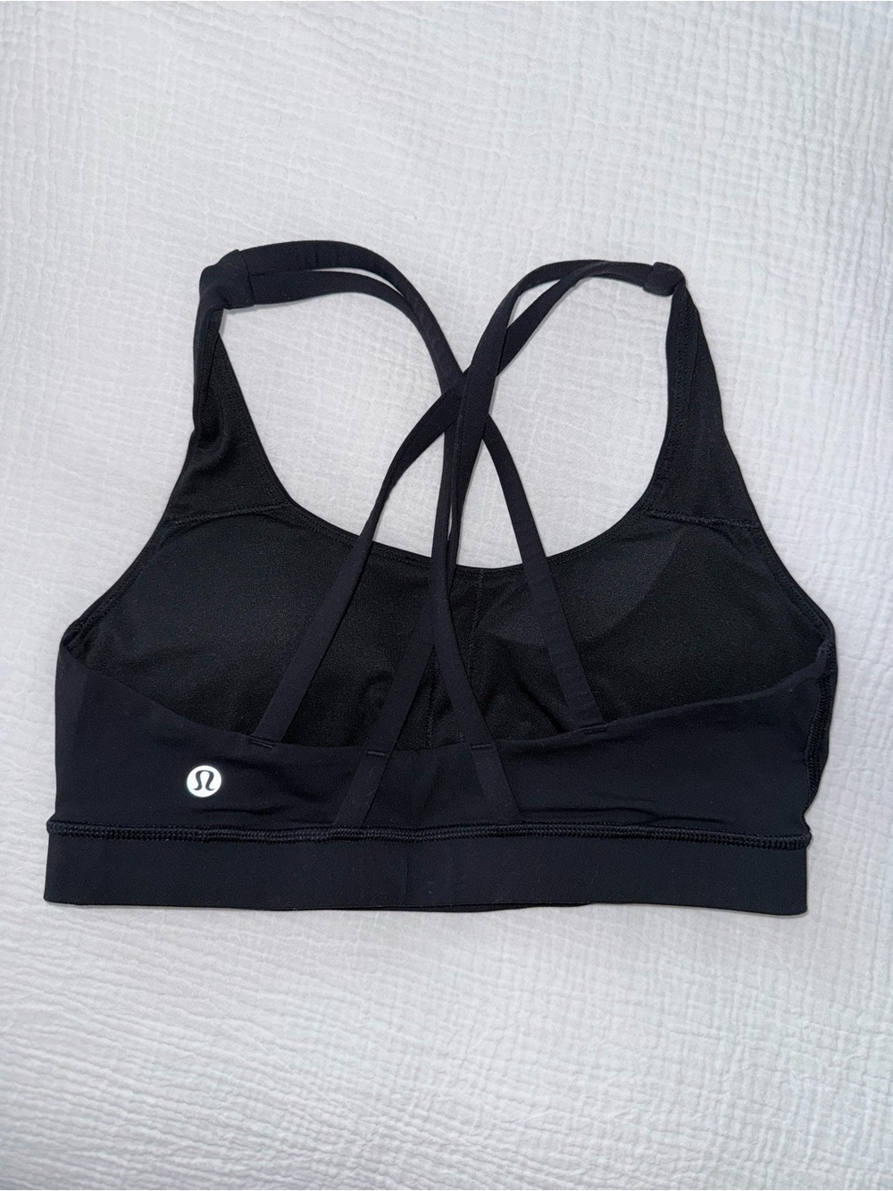 Lululemon Athletica Black Strappy Sports Bra (Size 8)